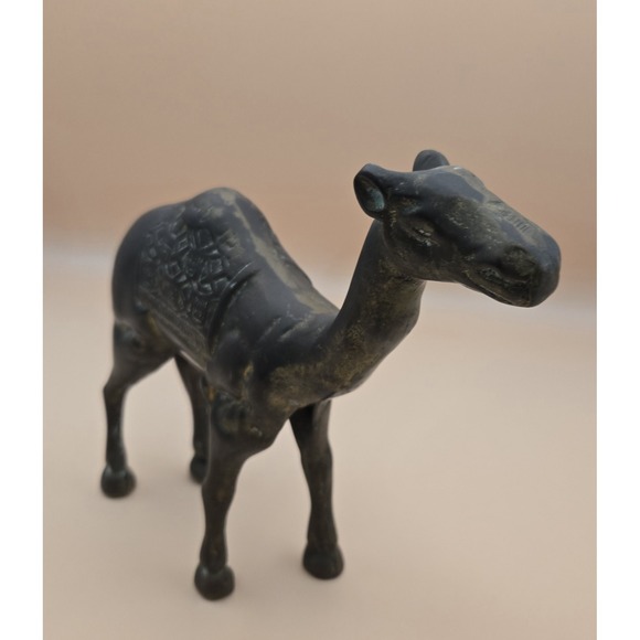 Vintage Brass Camel Heavy Figurine - Picture 3 of 9